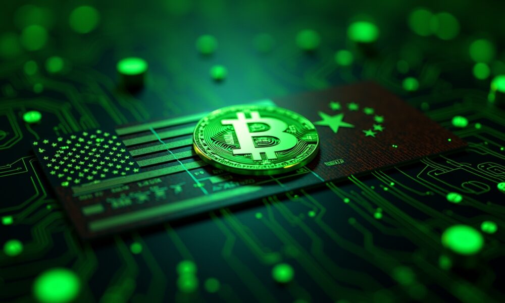 Bitcoin chart showing price surge to $93K amid U.S.-China trade optimism