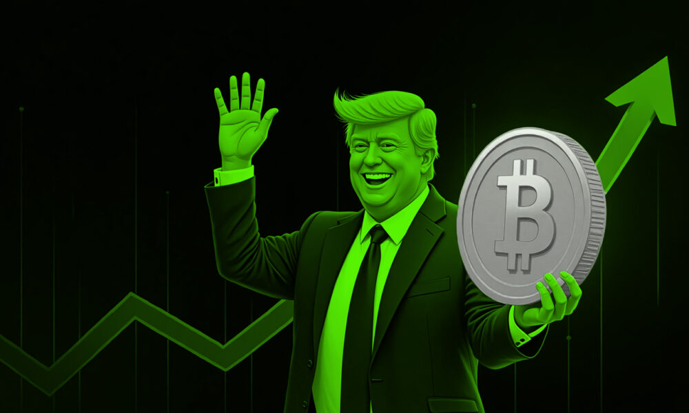 Bitcoin coin with upward trend graph indicating price increase.​
