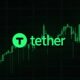 Tether logo with financial charts showing $4.9B profit and $4B U.S. investments
