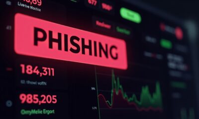 Fake Uniswap interface with phishing alert banner